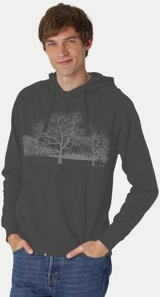 Peaces.bio - handbedruckte Biomode Zip-Hoodie Landscape Herren