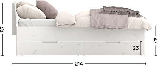 ekomia Bett Lade Storage