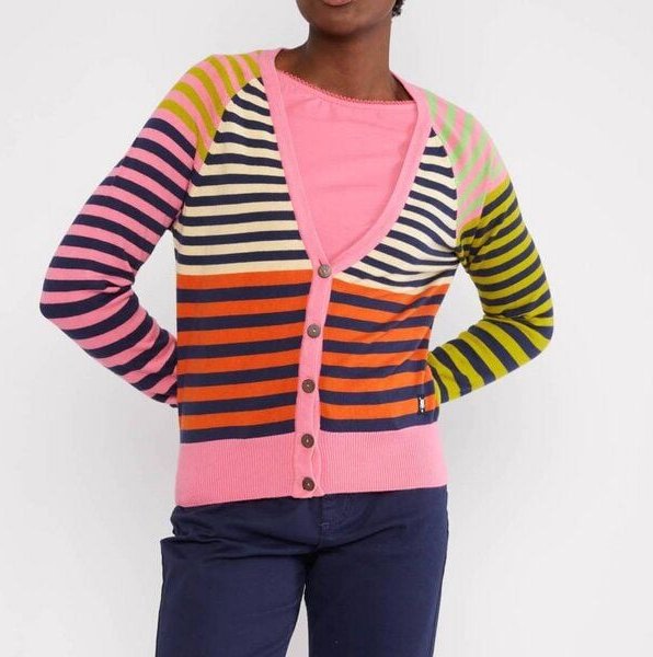 Thumbnail - Blutsgeschwister Cardigan Bright Side Of Life - Colourful Joshua