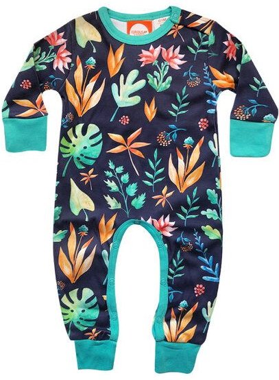 Curious Stories Strampler für Babys aus Bio-Baumwolle mit dem schönen Print "Natur"
