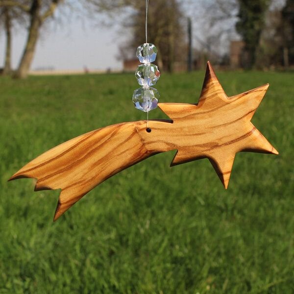 Mitienda Shop Fensterdeko Sternschnuppe mit 3 Perlen