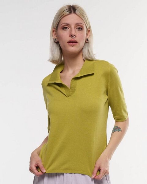 Alma & Lovis Feines Strick-Poloshirt aus reiner Bio-Baumwolle | Cotton Polo-Shirt