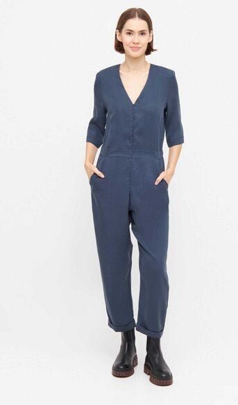 WiDDA berlin Rauchblauer Overall aus TENCEL
