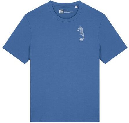 ilovemixtapes Unisex Bio T-Shirt mit Seepferdchen Brustdruck – nachhaltig & fair