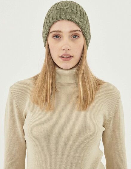 ORGANICATION Unisex Strick-Beanie aus Bio-Merinowolle und Bio-Baumwolle