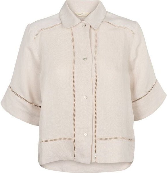 Basic Apparel Arina, Sommer-Bluse aus Leinen und Ecovero