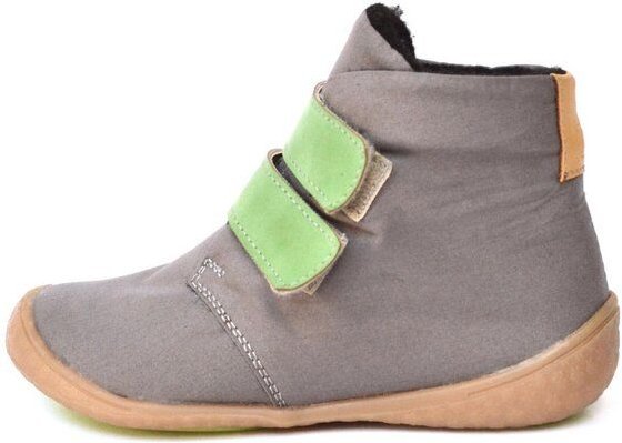 SORBAS Kids One vegane Kinderschuhe Grey + Green / Yellow