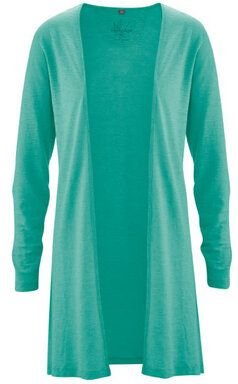 Thumbnail - HempAge Lange Jersey Damenjacke Hanf/Biobaumwolle