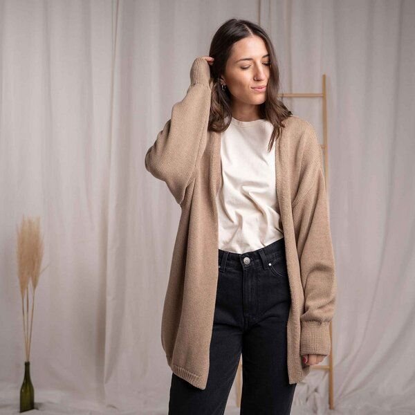 Vresh Clothing Vreda, Strick Cardigan aus Biobaumwolle