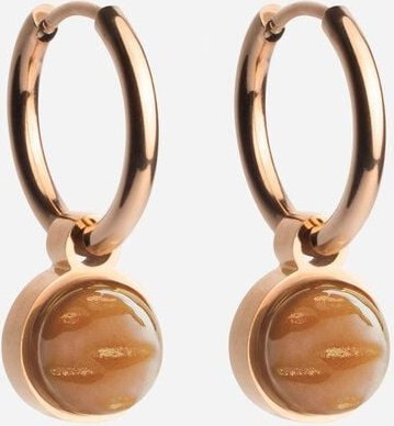 ALEXASCHA Roségold Creolen mit Anhänger | Mix & Match