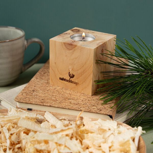 nahtur-design Zirbenwürfel - Duftwürfel oder Teelichthalter
