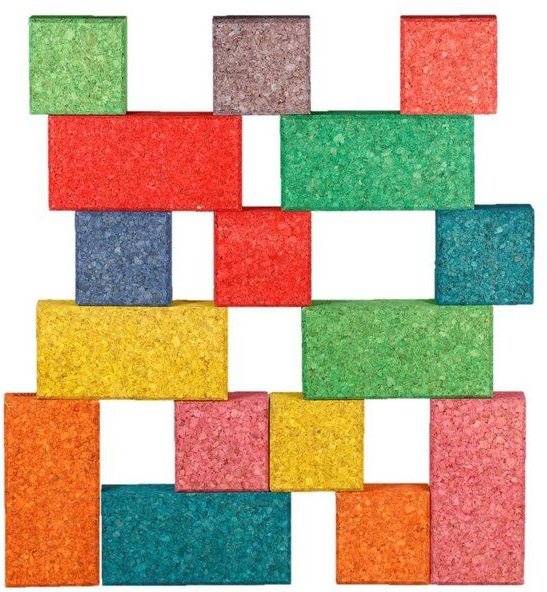 Bunte Korkbausteine / Korkbauklötze Cuboid C Mix (Korxx)