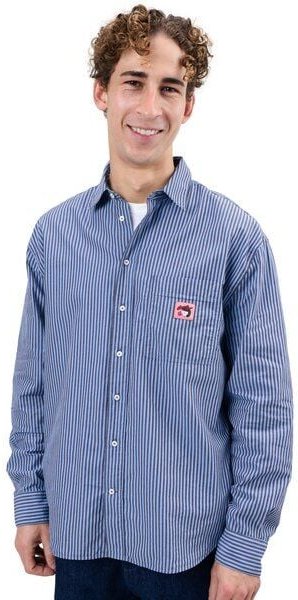 Brava Fabrics Langarm-Hemd Relaxed Stripes Gum