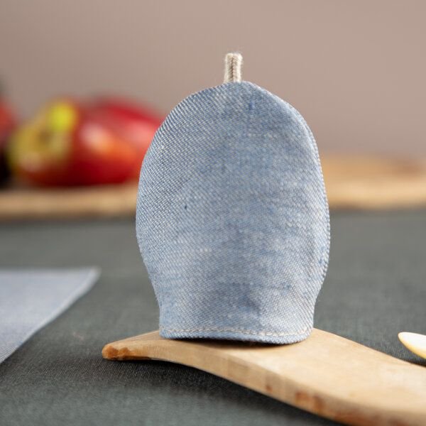 nahtur-design Eierwärmer aus Bioleinen mit Feinloden | Bring Farbe auf Deinen Tisch