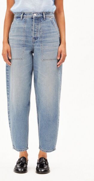 Thumbnail - ARMEDANGELS BAARLY CARPENTER BARREL Damen Barrel Leg Jeans aus recycelter Baumwolle