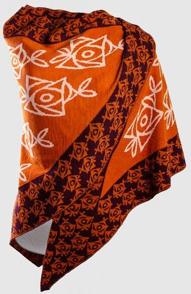 LANARTO slow fashion Stola Rose 4-farbig aus mulesingfreier Merinowolle Feinstrick made in germany