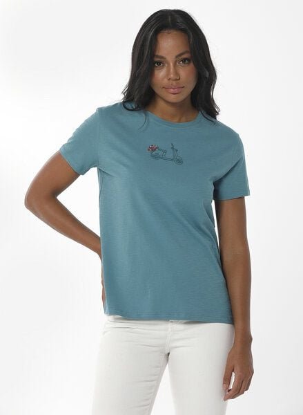 ORGANICATION T-Shirt aus Bio-Baumwolle mit Stickerei