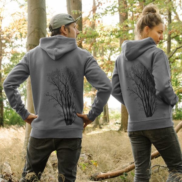 Thumbnail - Cmig Erle mit Elster Kapuzenjacke unisex