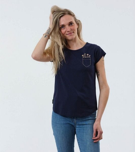 GARY MASH Shirt Asheville Blumengruß aus Biobaumwolle