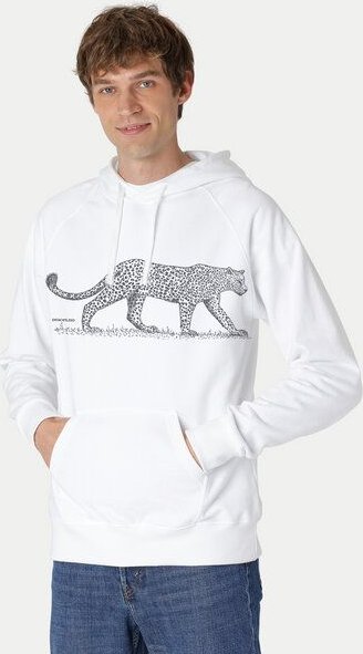Peaces.bio - handbedruckte Biomode Bio-Herren-Kapuzensweater Leopard