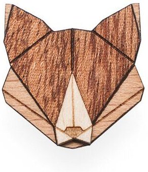 BeWooden Brosche aus Holz - Fuchs | Mode Schmuck