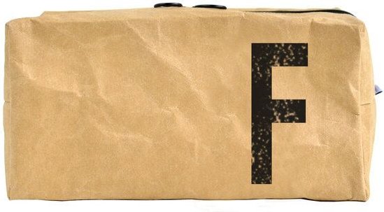 renna deluxe Waschtasche und Kosmetiktasche mit Monogramm, vegan, BRAUN