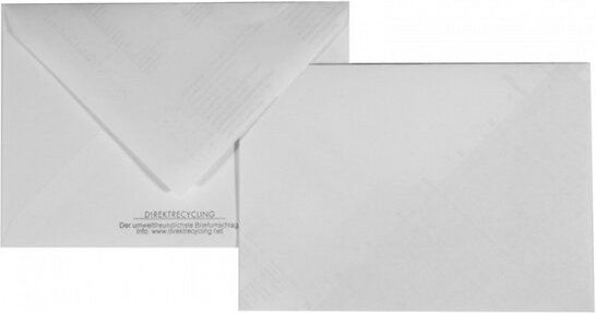 DRP GmbH RECYCLING DESIGN UMSCHLÄGE / KUVERTS aus fehlbedruckter Landkarte - C6 - 15 Stück