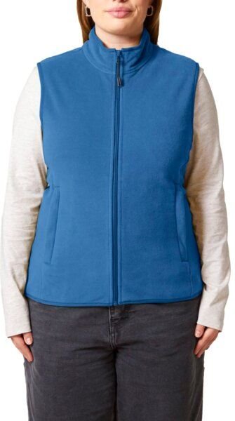 YTWOO Damen ärmellose Fleecejacke enganliegend aus 100% recyceltem Polyester