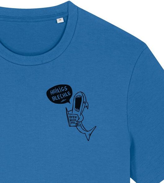 päfjes Hailigs Blechle Hai Kochen - Unisex Männer T-Shirt Bio & Fair