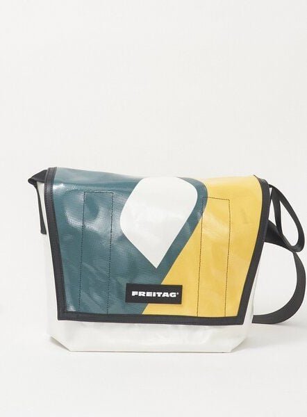 Freitag Messenger - F14 Dexter - white green yellow