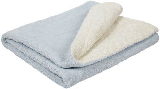 Efie Babydecke weiß/blau (KbA)