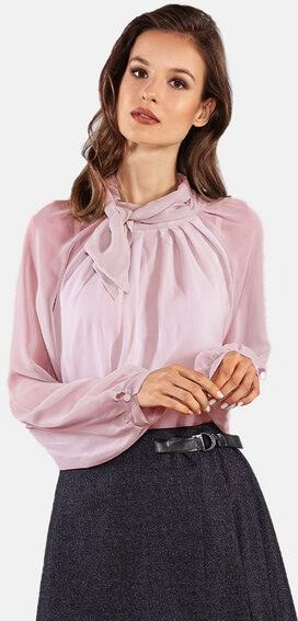 SinWeaver alternative fashion Schluppenbluse mit Stehkragen und Schleife