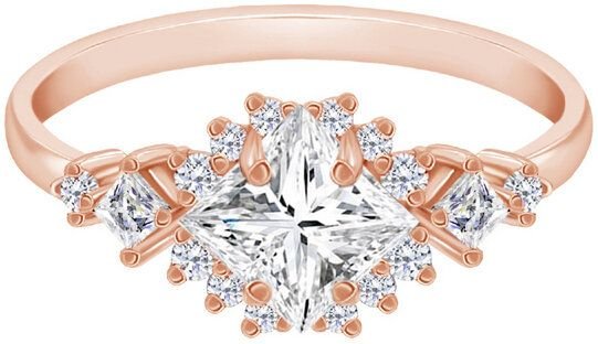 Eppi Verlobungsring mit Princess-Moissanit Medrie