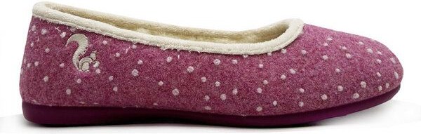 Veganer Hausschuh "thies ® Eco Snow Ballerina" aus weichem Wollfilz, zert. Bio-Baumwolle