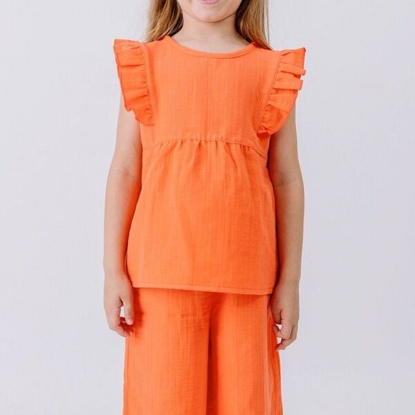 Walkiddy Coral Bloom-Blouse Top