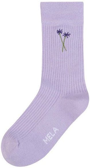 Gerippte Socken Stickerei 1er Pack | von MELA | Fairtrade & GOTS zertifiziert