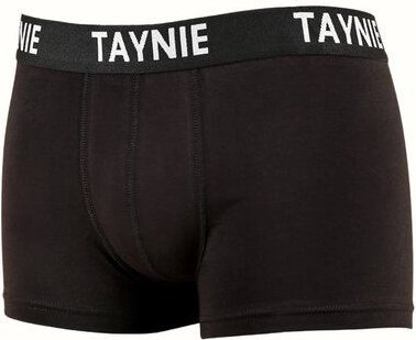 2er-Pack schwarz/grau - Retroshorts - Biozidfrei - Zertifiziert - TAYNIE HERREN BOXERSCHORTS