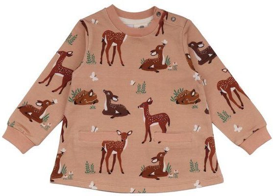 Thumbnail - Baby-Langarmkleid Bio Baumwolle Pink – Walkiddy umweltfreundlich sen.