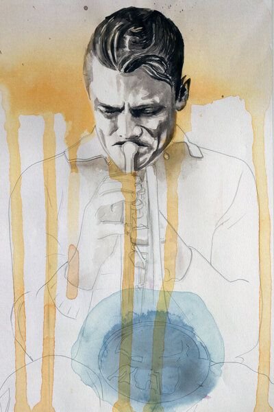 Photocircle Poster / Leinwandbild - Chet Baker