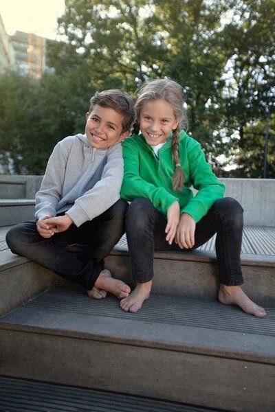 Neutral® Neutral Kinder Sweatjacke Hoodie Kapuzenpullover Kapuzenpulli Sweater