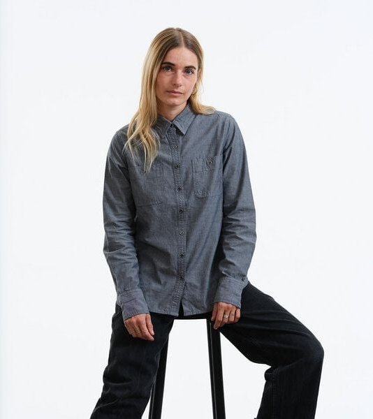 GARY MASH Damenbluse Chambray aus Biobaumwolle