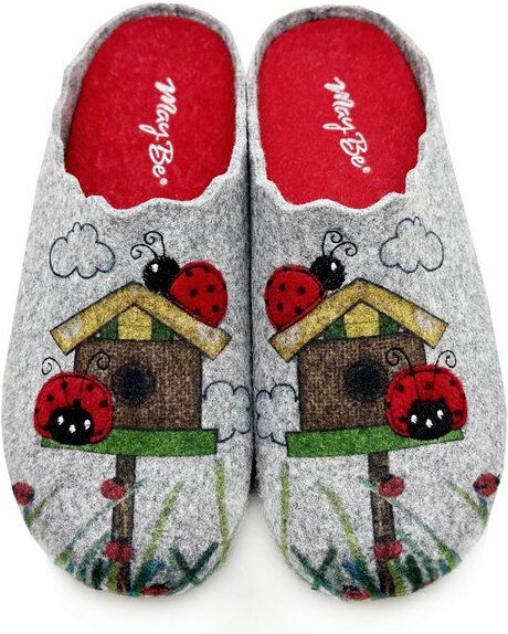 Vegane Schuhe "MayBe ® Lady Bug's House" aus recycelten PET Flaschen, fair produziert