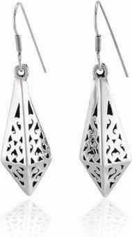 pakilia Silber Ohrringe Sternschnuppe Fair-Trade und handmade