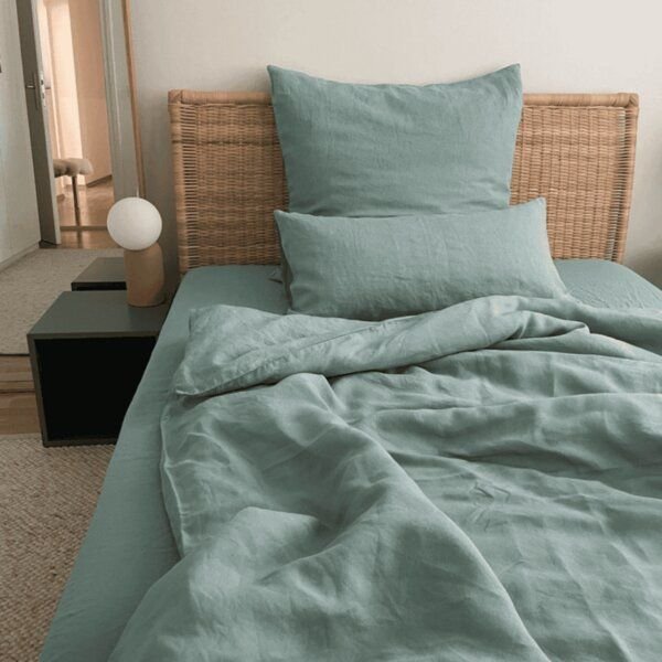 nordery Bettwäsche-Set | 100% europäisches Leinen | Stonewashed