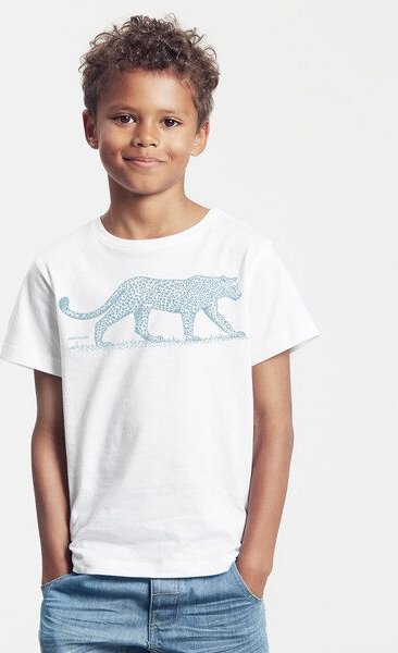 Peaces.bio - handbedruckte Biomode Bio-Kinder T-Shirt Leopard