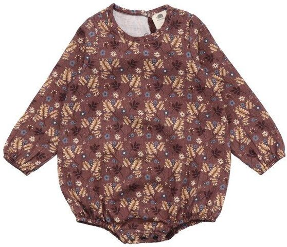 Baby Body Langarm Rosa Floral Bio GOTS - Walkiddy