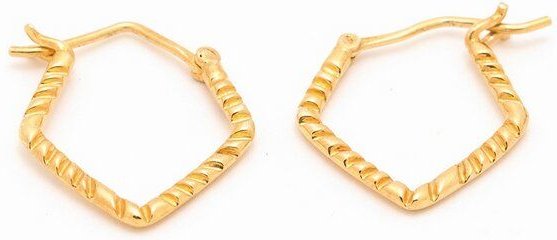 El Puente Creolen aus 925er Silber, vergoldet