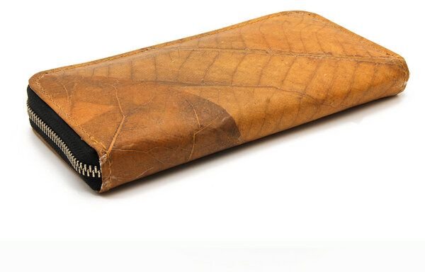 ECOMONKEY® Geldbörse Damen - veganes Lederimitat aus Blättern