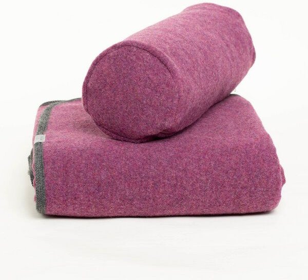 nahtur-design Nackenrolle und warme Lodendecke im Set | Kuschelset