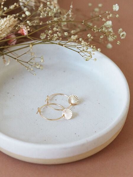 pikfine Creolen "Suna" / silber oder vergoldet